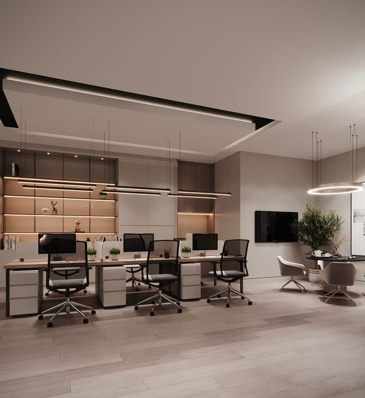 Office Interiors in Hyderabad by SriTeja Interiors